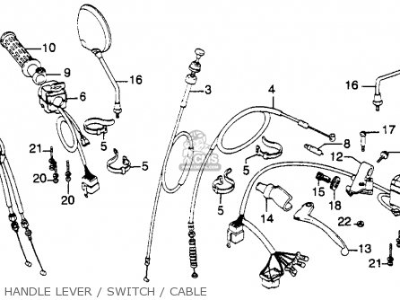 Honda CB900C 900 CUSTOM 1981 (B) USA parts lists and schematics