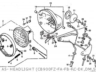 Honda CB900F 1981 (B) parts lists and schematics