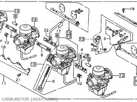 Carburador-membrana acv-101 set Vergl nº 16048-429-771 honda Bol dor f2 Goldwing D 
