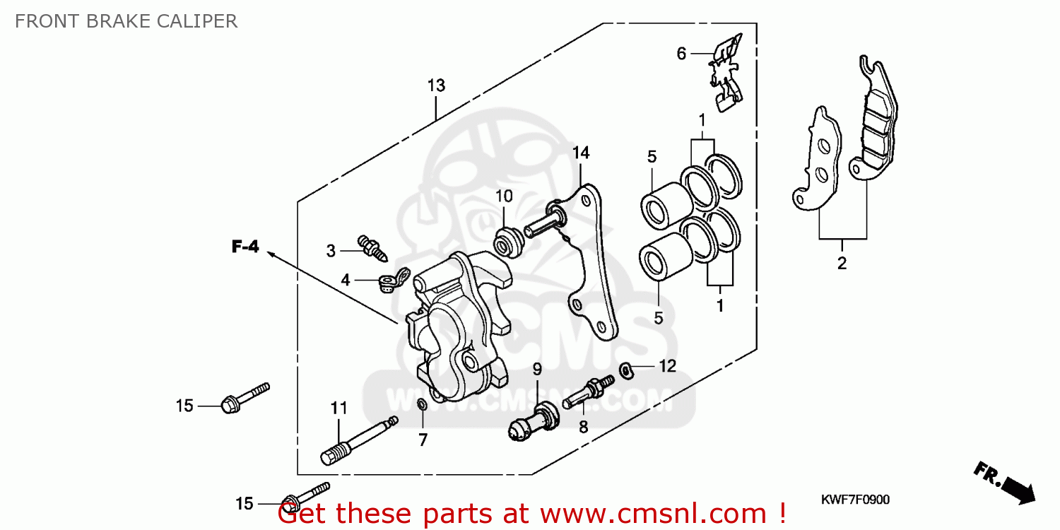 honda cbf 125 rear brake shoes