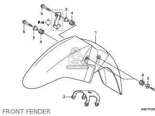 Honda CBF125M 2011 (B) EUROPEAN DIRECT SALES / CMF parts lists and ...