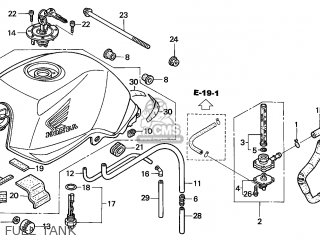 Honda CBF500 2004 (4) ENGLAND parts lists and schematics