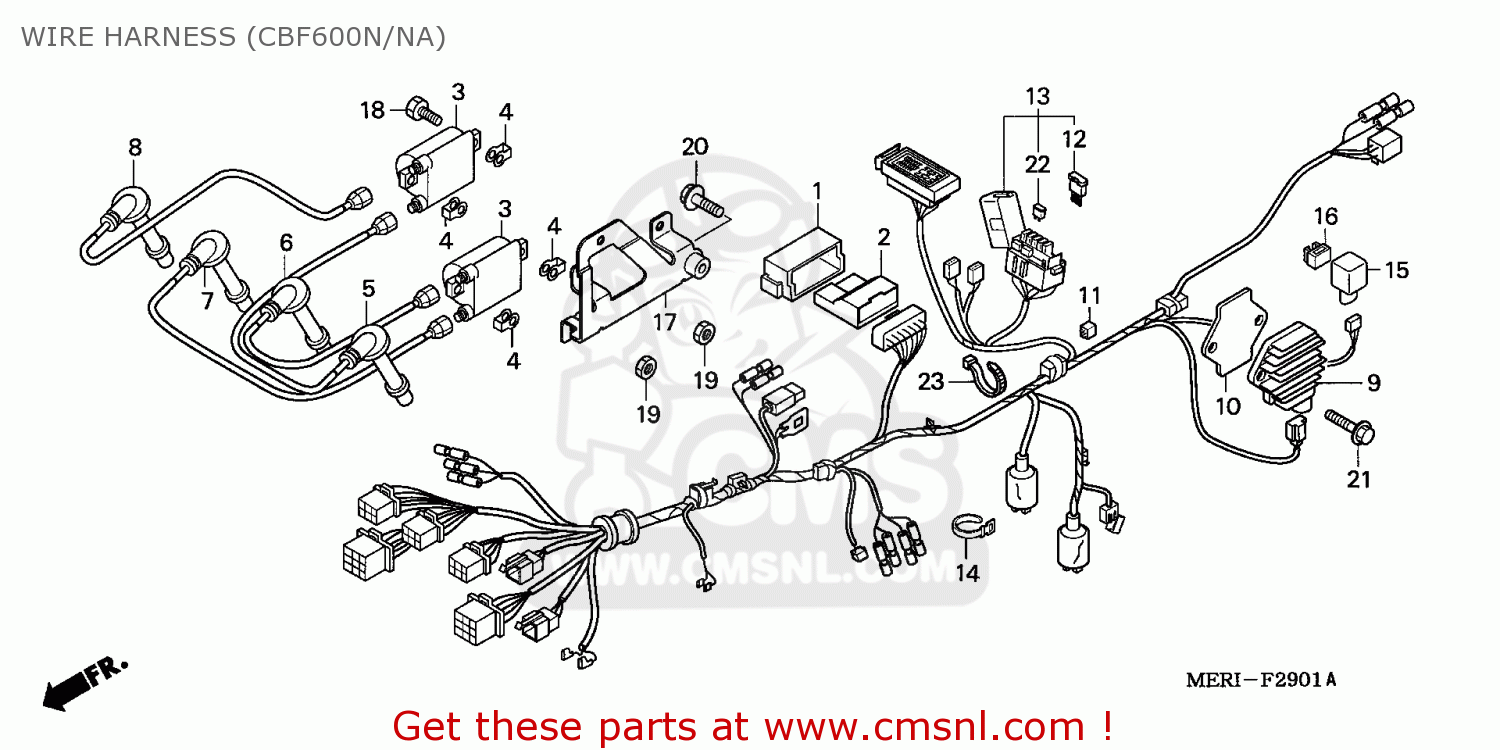 Honda CBF600N 2004 (4) EUROPEAN DIRECT SALES / KPH WIRE HARNESS ...