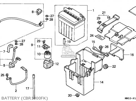 cbr1000f battery