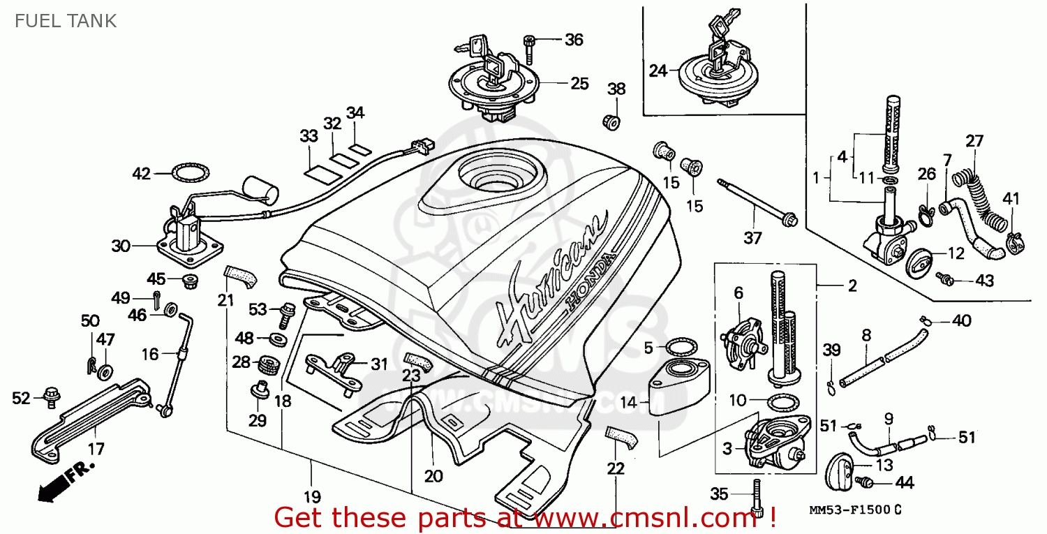 Honda CBR1000F 1989 (K) ITALY FUEL TANK - buy FUEL TANK ... honda cbr1000f wiring diagram 