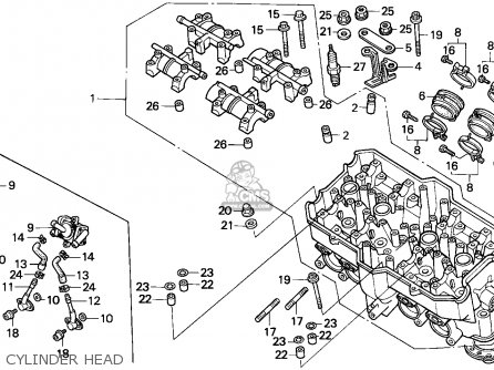 Honda CBR1000F 1990 1991 Parts List Microfiche l94