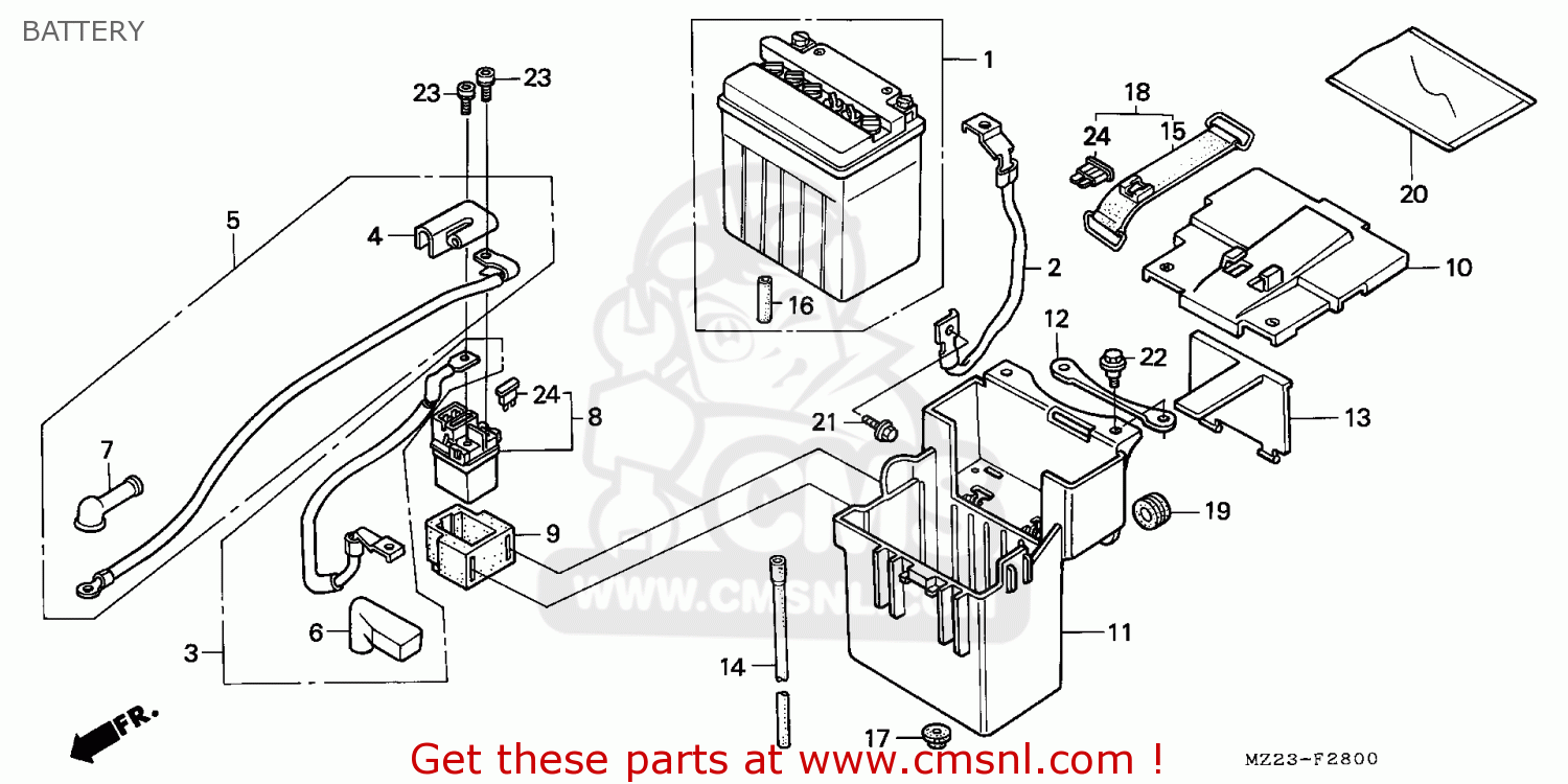 cbr1000f battery