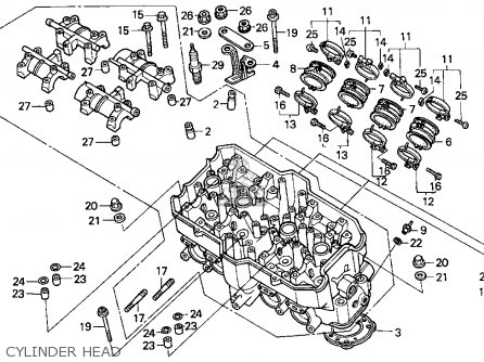 Honda CBR1000F 1994 (R) USA CALIFORNIA parts lists and schematics