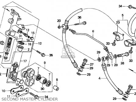 Honda CBR1000F 1996 (T) USA CALIFORNIA parts lists and schematics
