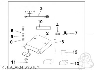 KIT ALARM SYSTEM - CBR1000RA FIREBLADE 2010 (A) BRAZIL / ABS