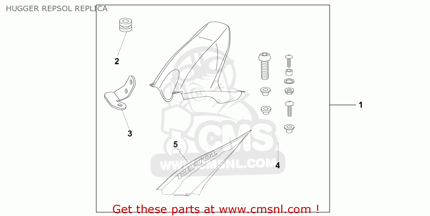 HUGGER REPSOL REPLICA - CBR1000RR 2009 (9) BRAZIL / MME