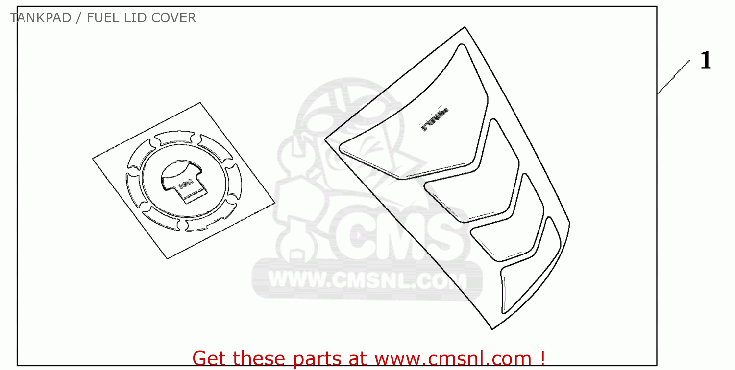 TANKPAD / FUEL LID COVER - CBR1000RR 2009 (9) BRAZIL / MME