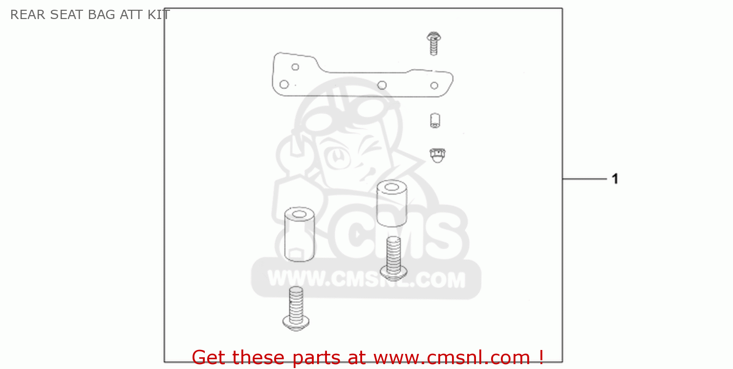 Honda CBR1000RR FIREBLADE 2008 (8) KOREA REAR SEAT BAG ATT KIT buy