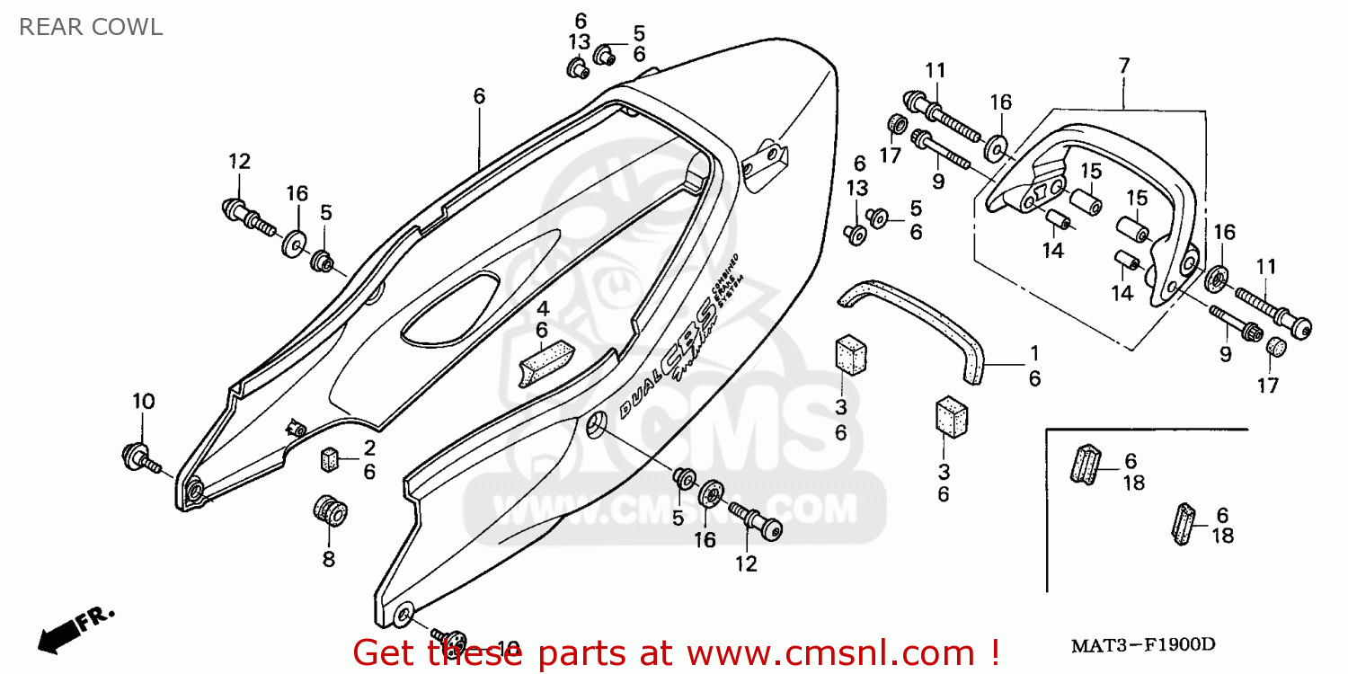 CMS CMS:シーエムエス COWL，FR C*NH359M* XL650V TRANSALP 2004 (4