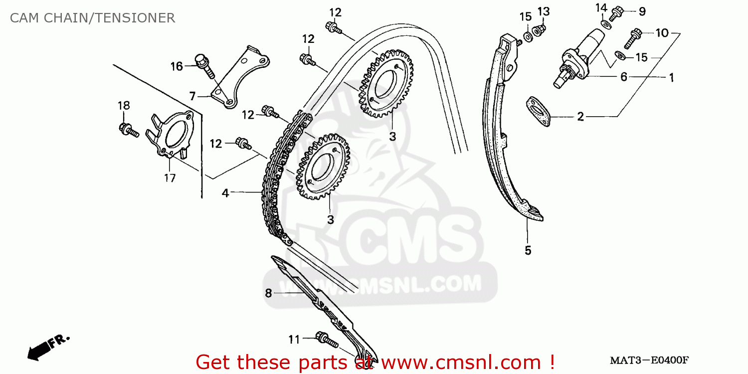 Vehicle Parts & Accessories Honda Blackbird CBR1100XX 9707 Cam Chain