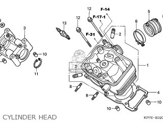 Honda CBR125R 2004 (4) ENGLAND parts lists and schematics