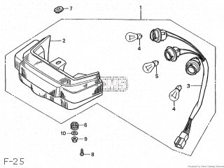 Honda CBR250F-YA 1986 (G) JAPAN MC14-100 parts lists and schematics