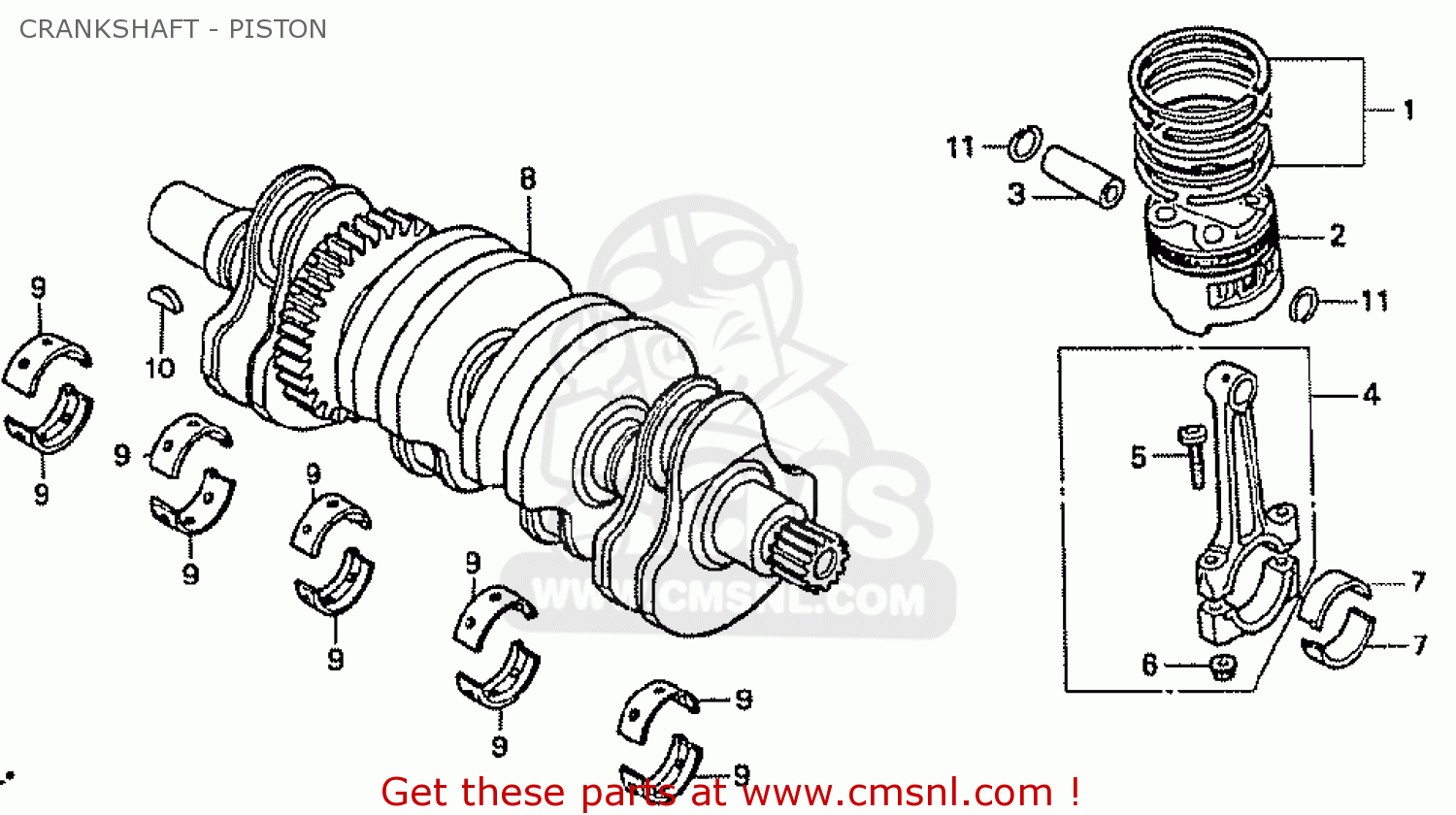 crankshaft cbr 250