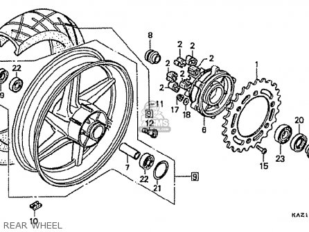 Honda CBR250RR MC22 1994 (R) JAPAN parts lists and schematics