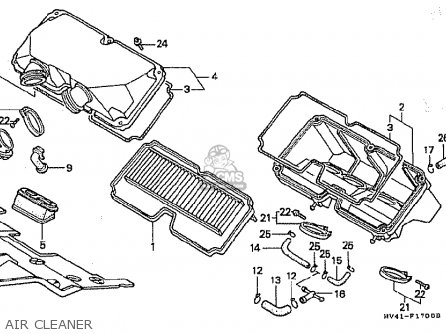 Honda CBR400RR 1990 (L) JAPANESE DOMESTIC / NC29-100 parts lists