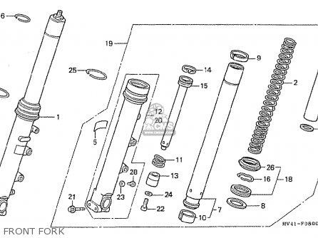Honda CBR400RR 1992 (N) JAPANESE DOMESTIC / NC29-105 parts lists and
