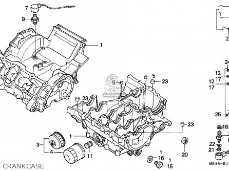 Honda CBR500F 1989 (K) MEXICO parts lists and schematics