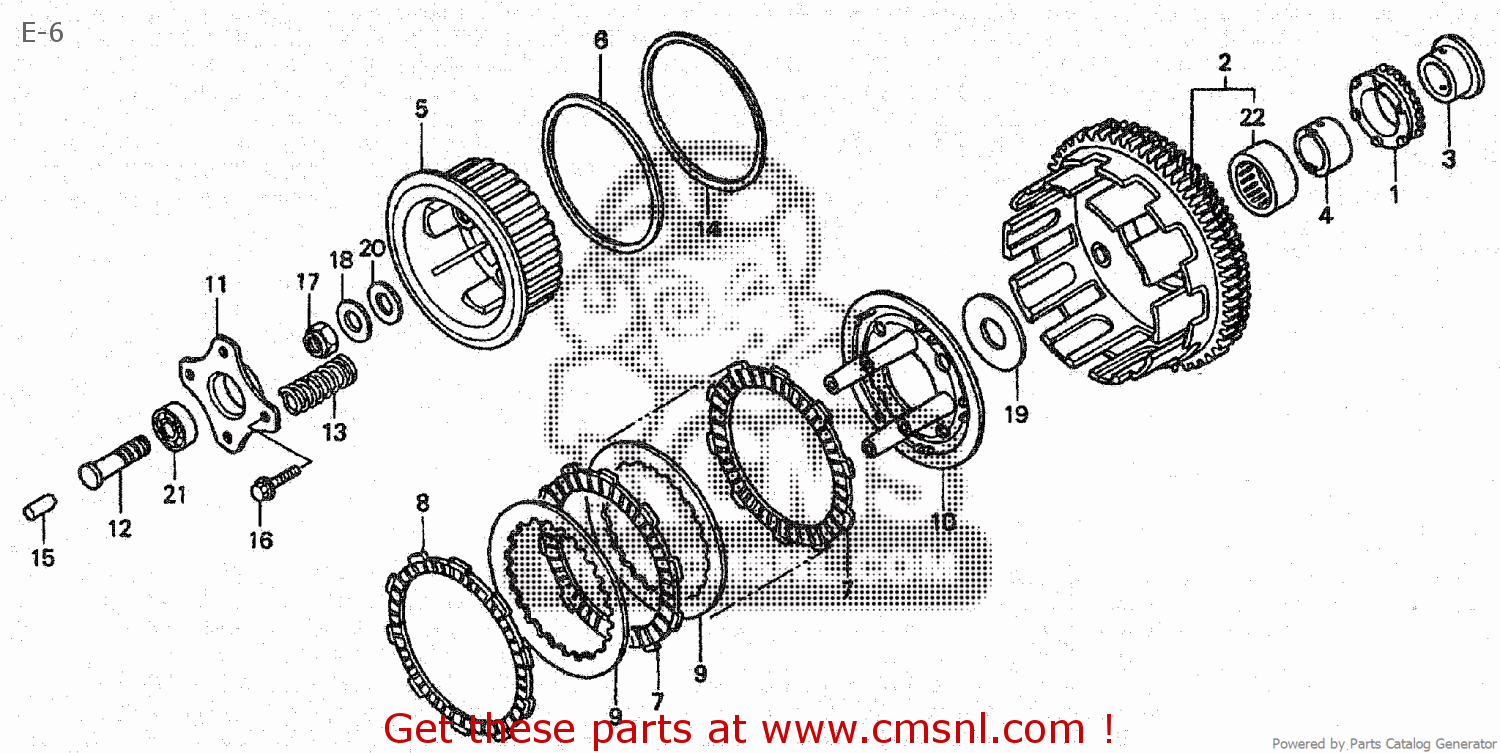 Honda CBR600F 1997 (V) JAPAN PC25-140 E-6 - buy E-6 spares online