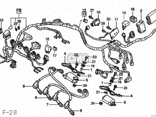 Honda CBR600F 1997 (V) JAPAN PC25-140 parts lists and schematics