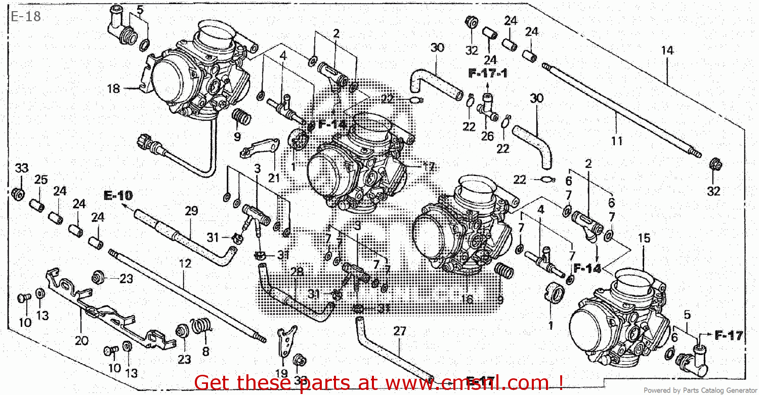 Honda CBR600F 1999 (Y) JAPAN PC35-110 E-18 - buy E-18 spares online