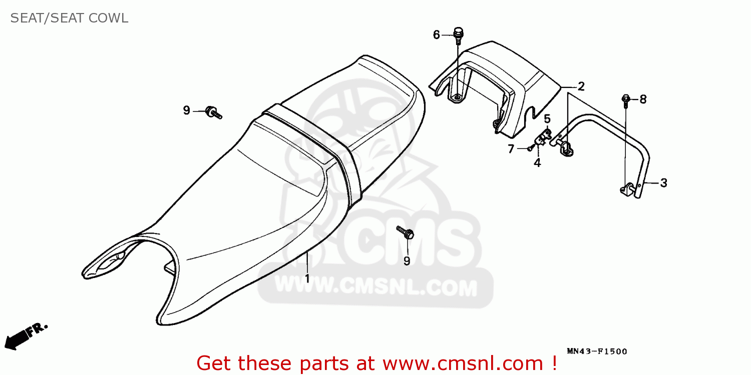 Honda CBR600F HURRICANE 1990 (L) ENGLAND / MKH SEAT/SEAT COWL buy