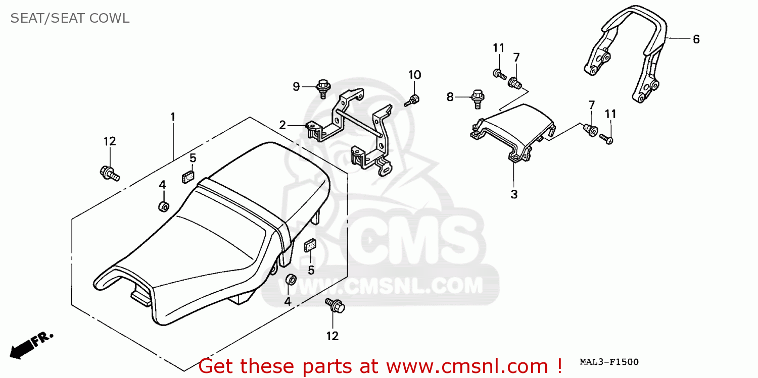 Honda CBR600F HURRICANE 1998 (W) GERMANY / 34P SEAT/SEAT COWL buy