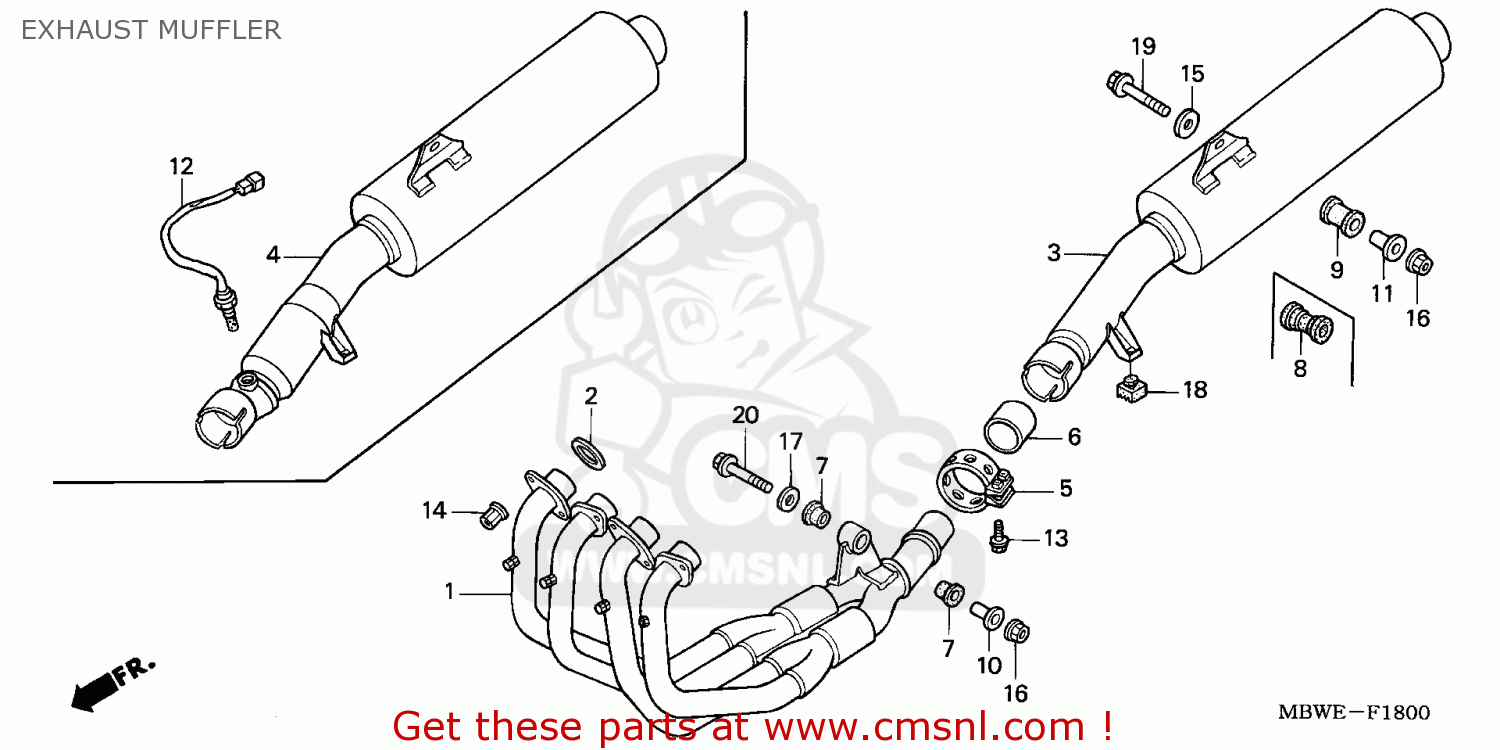 honda cbr600f exhaust