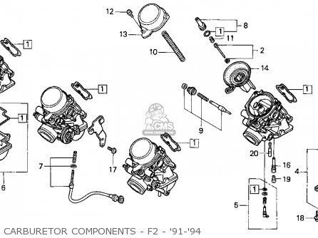 1993 honda cbr 600 f2 carburetor