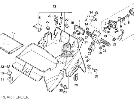 Honda CBR600F2 SUPERSPORT 1994 (R) USA parts lists and schematics