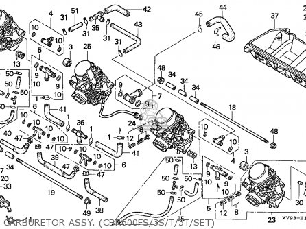 Honda Cbr600f3 1995 Canada / Mkh parts list partsmanual partsfiche