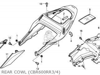 Honda Honda CBR600RR 2003 (3) ENGLAND parts lists and schematics