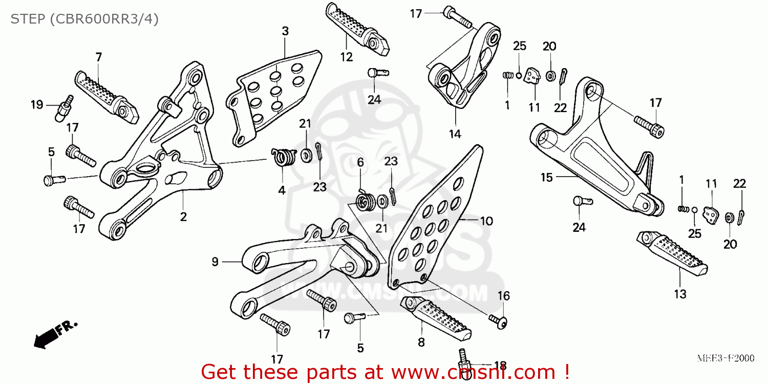 Honda CBR600RR 2003 (3) FRANCE STEP (CBR600RR3/4) - buy STEP (CBR600RR3