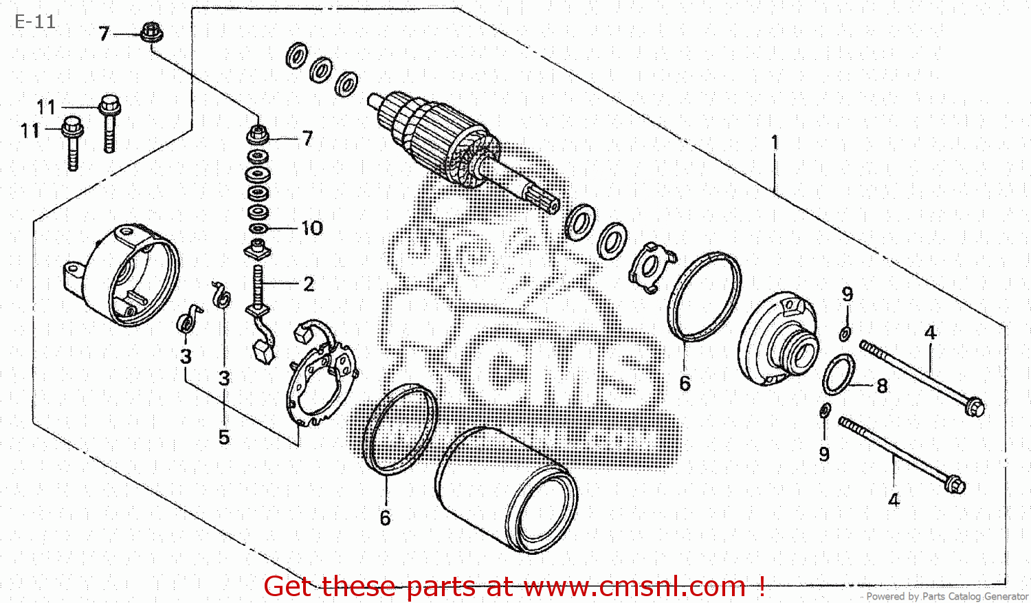 Honda CBR600RR 2003 (3) JAPAN PC37-100 E-11 - buy E-11 spares online