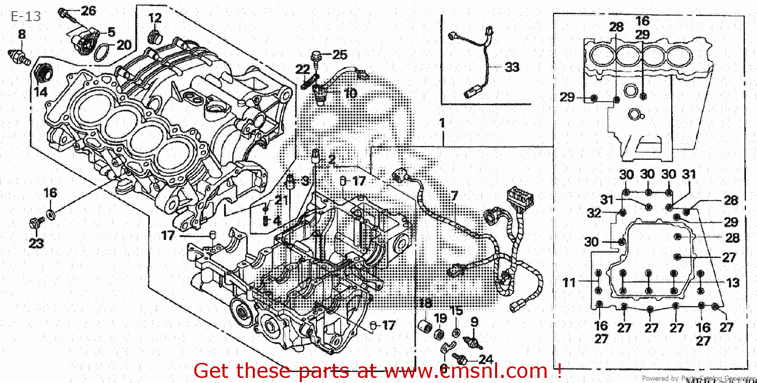Honda CBR600RR 2003 (3) JAPAN PC37-100 E-13 - buy E-13 spares online