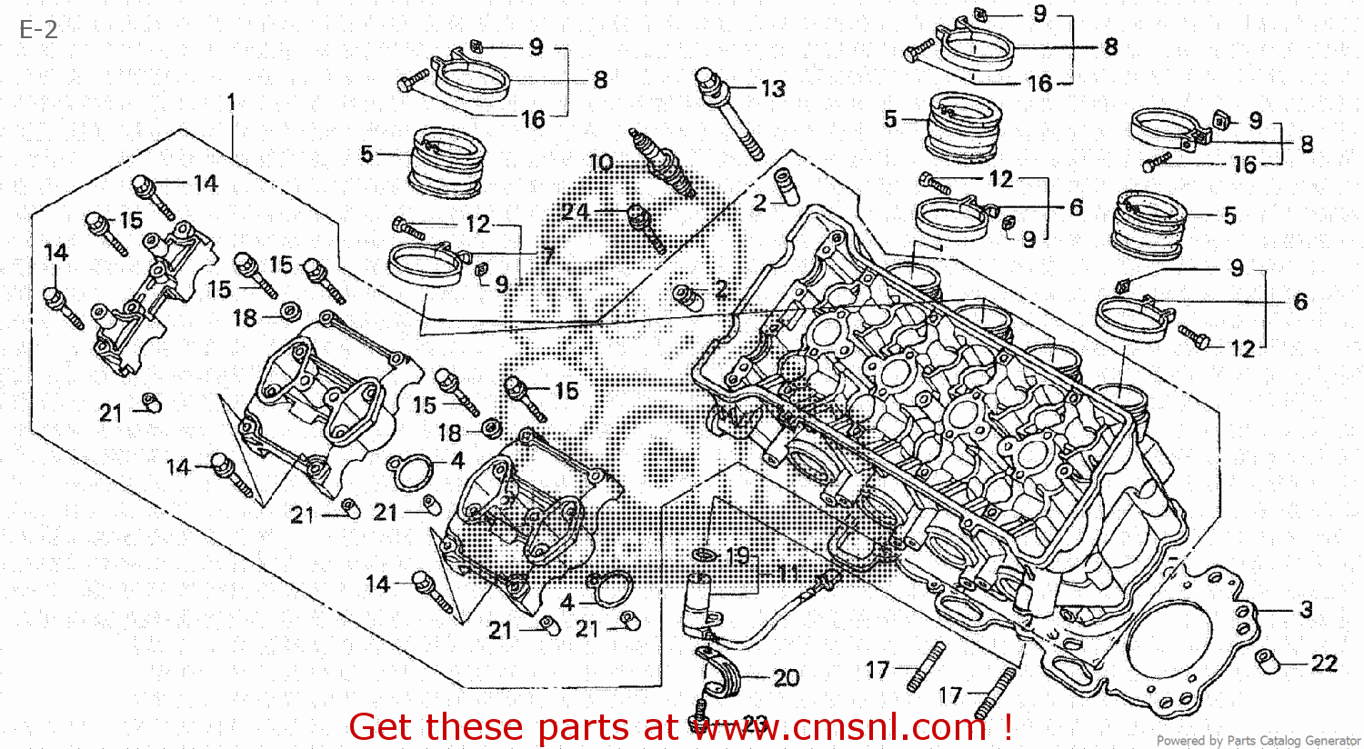 Honda CBR600RR 2003 (3) JAPAN PC37-100 E-2 - buy E-2 spares online