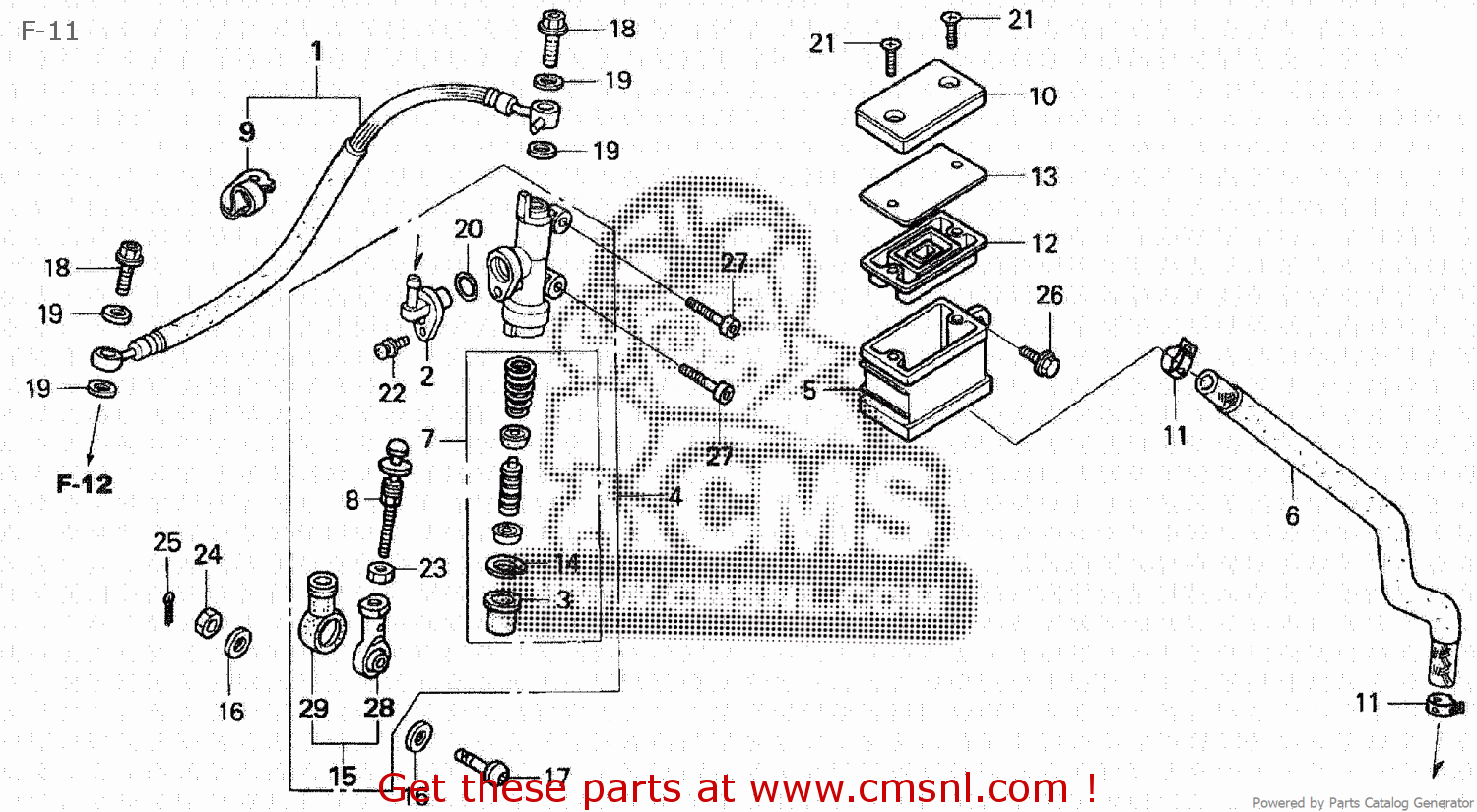 Honda CBR600RR 2003 (3) JAPAN PC37-100 F-11 - buy F-11 spares online