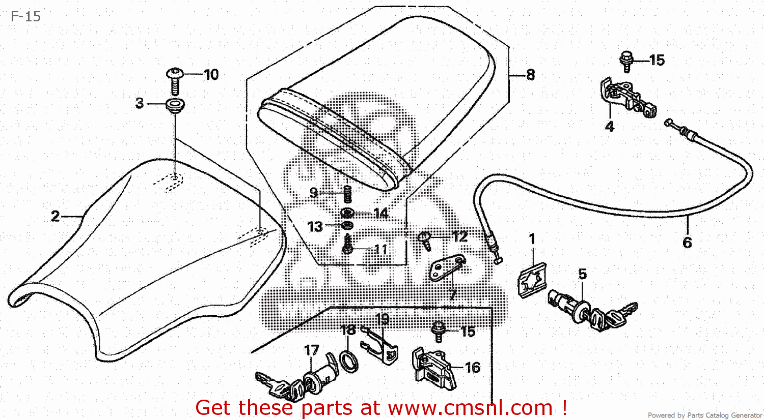 Honda CBR600RR 2003 (3) JAPAN PC37-100 F-15 - buy F-15 spares online