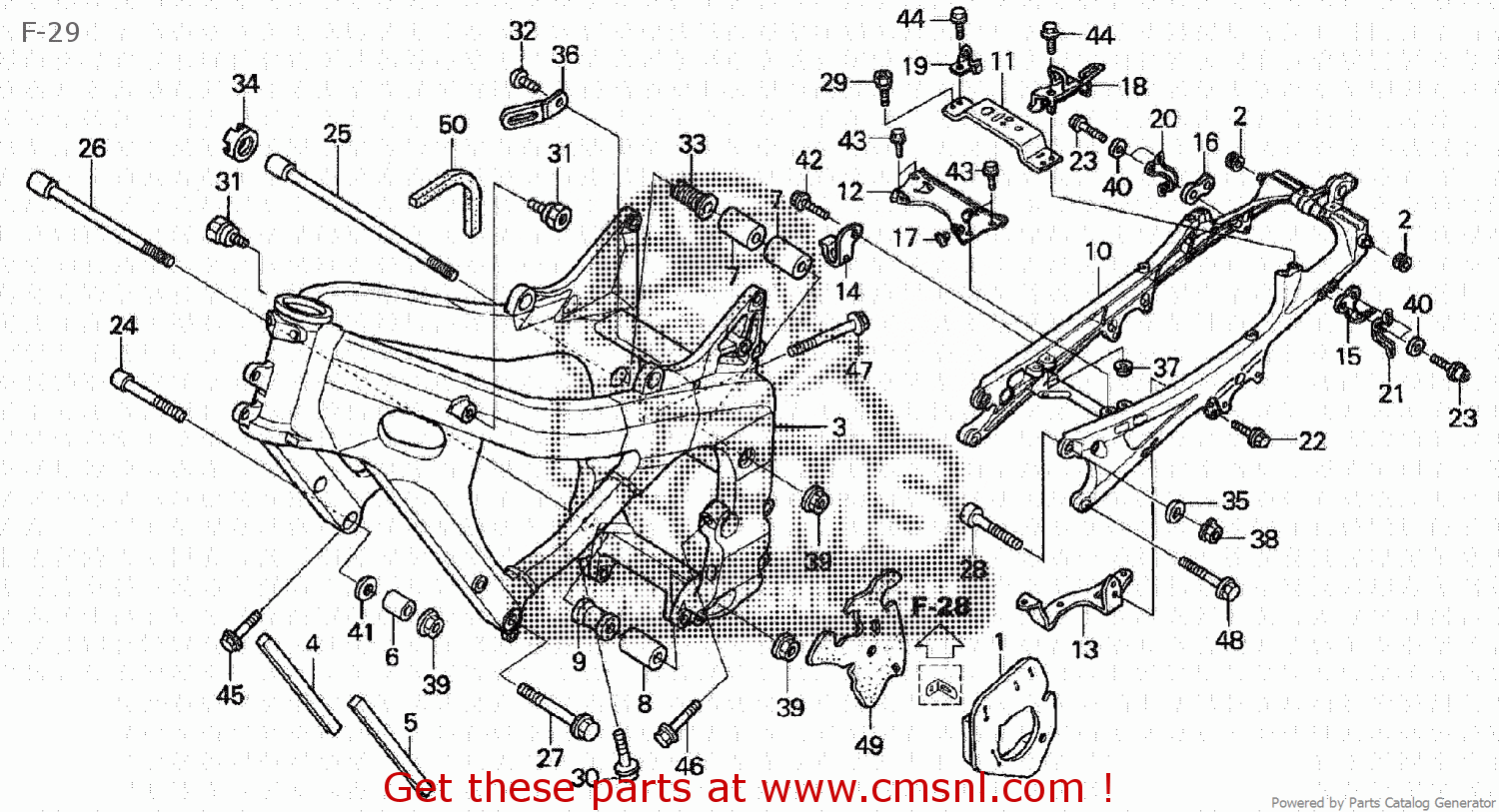 Honda CBR600RR 2003 (3) JAPAN PC37-100 F-29 - buy F-29 spares online