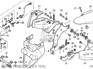 Honda CBR600RR 2004 (4) USA parts lists and schematics