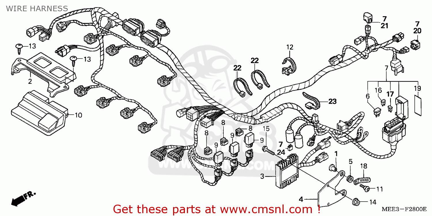 Honda CBR600RR 2006 (6) AUSTRALIA WIRE HARNESS - buy WIRE HARNESS ...