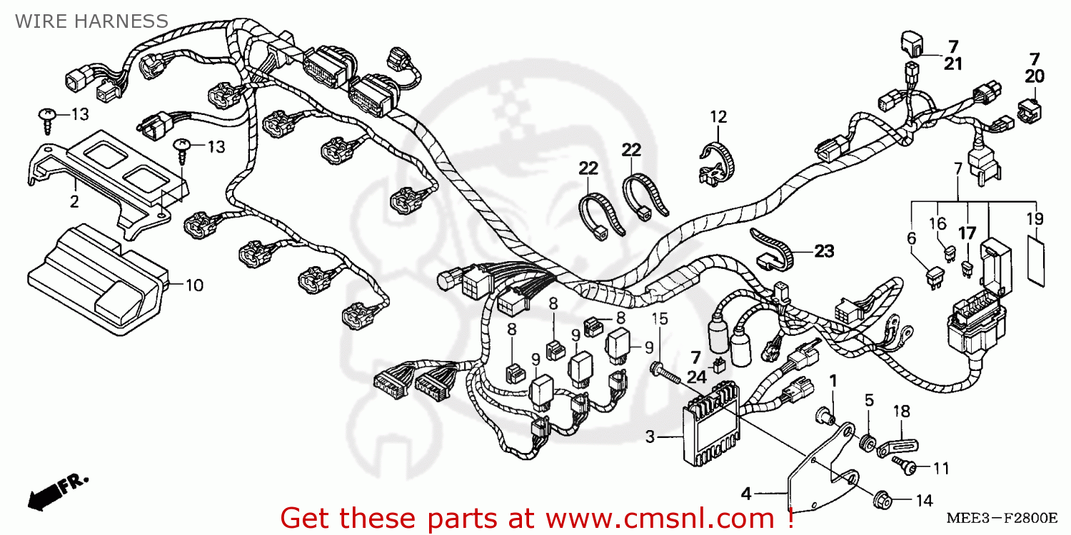 Honda CBR600RR 2006 (6) GERMANY / SPC WIRE HARNESS - buy WIRE HARNESS ...