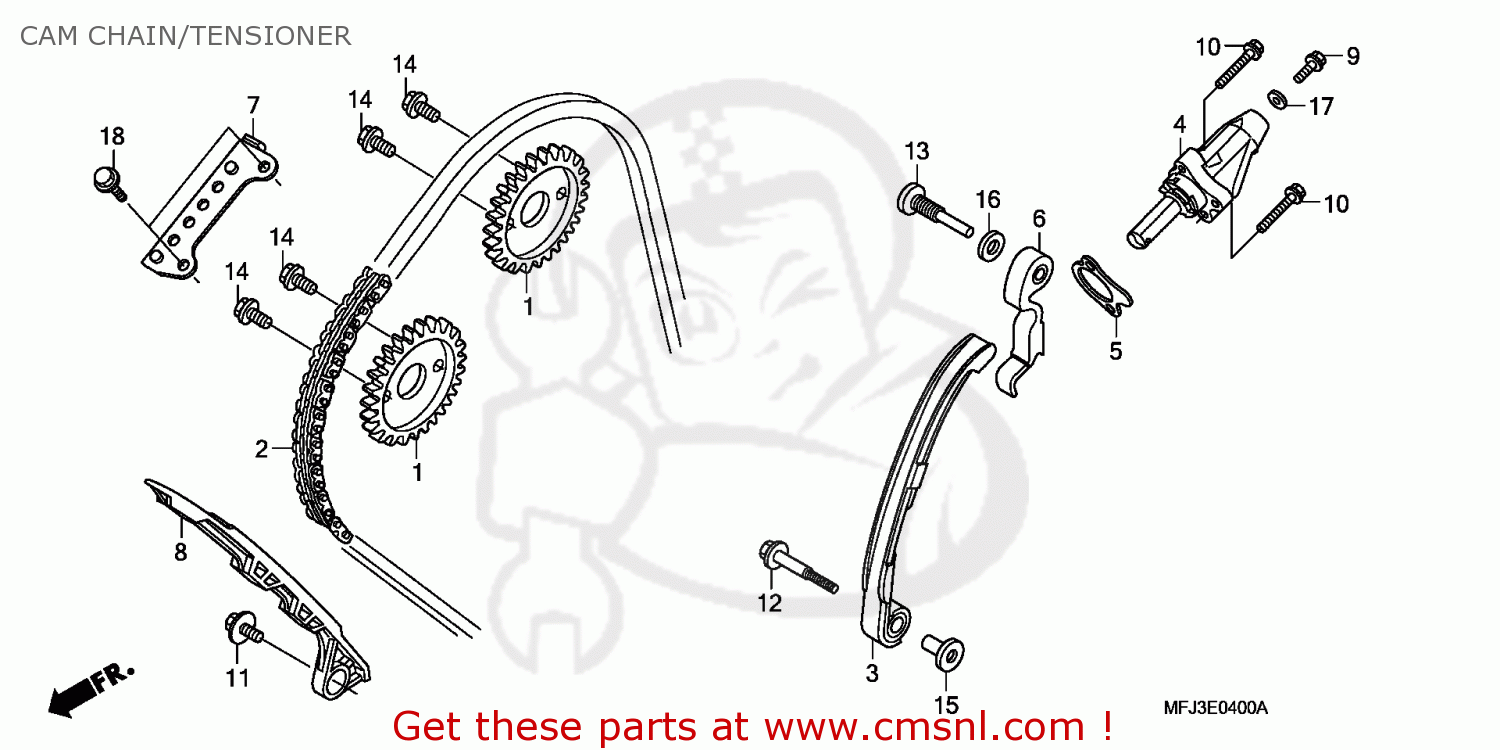 Honda CBR600RR 2007 (7) EUROPEAN DIRECT SALES CAM CHAIN/TENSIONER buy