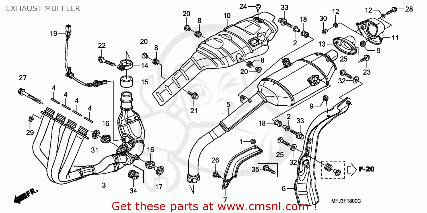 Honda CBR600RR 2008 (8) FRANCE / TYPE 2 SPC EXHAUST MUFFLER buy