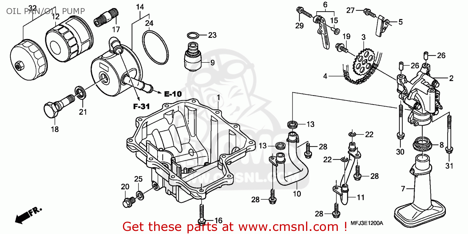 Honda CBR600RR 2009 (9) KOREA OIL PAN/OIL PUMP buy OIL PAN/OIL PUMP