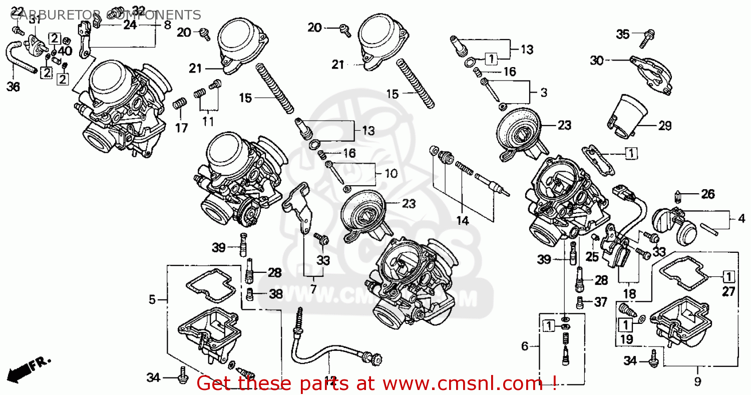 Honda Cbr900rr 1996 (t) Usa California Carburetor ... 2000 cb750 wiring diagram 